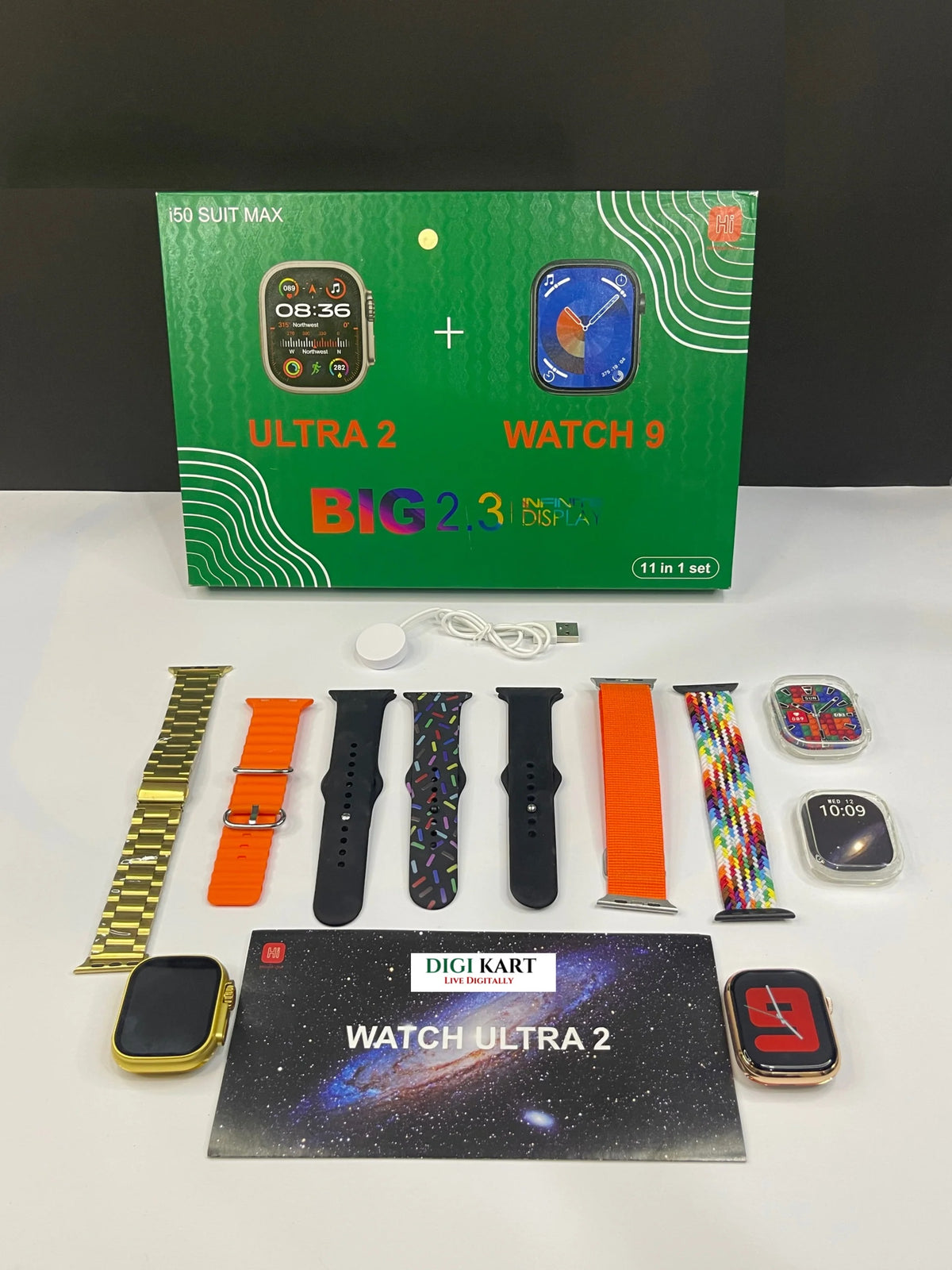 2 Relojes Inteligentes + 7 Manillas Set